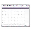 Blueline Passion Monthly Deskpad Calendar, Chipboard Back, Floral, 22x17, 2020 C194113